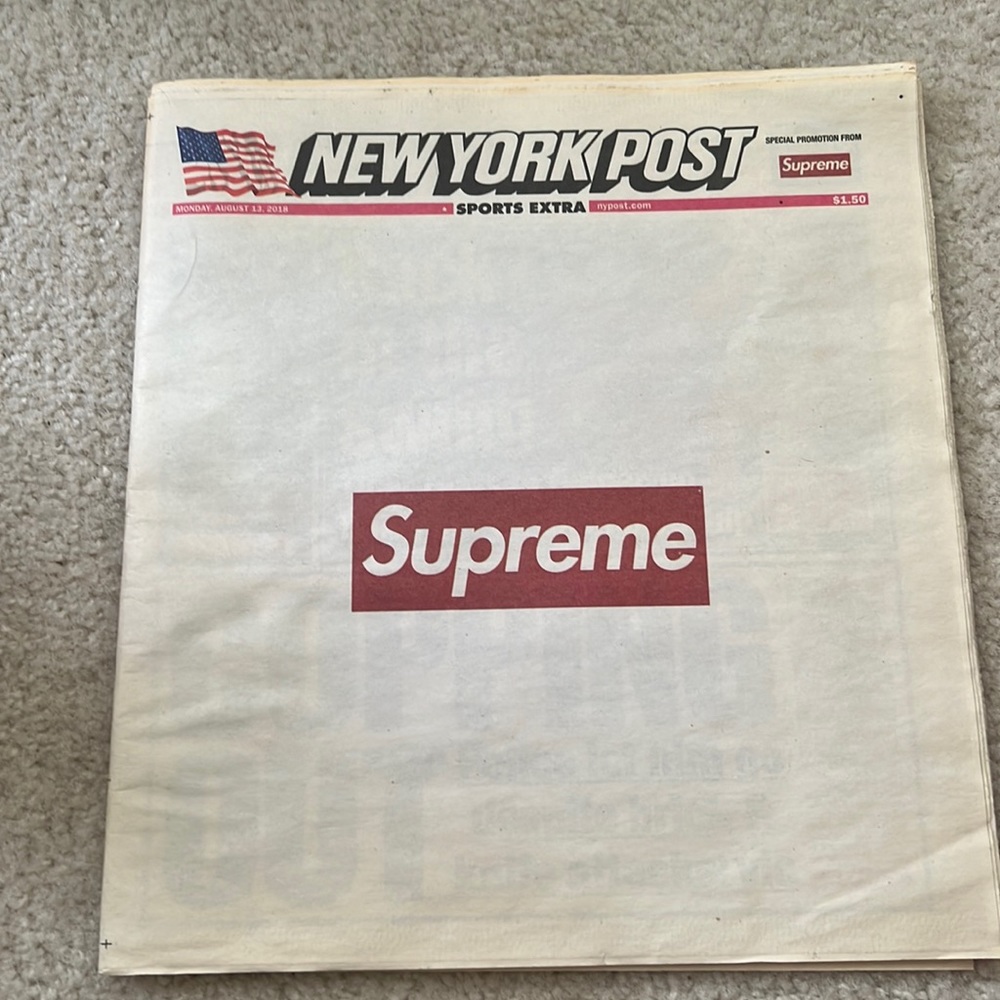 SUPREME X New York Post Exclusive Limited Edition